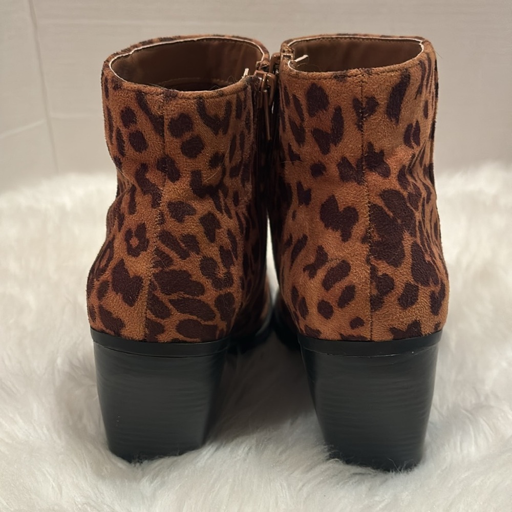 Leopard Print Ankle Boots - Picture 3 of 4